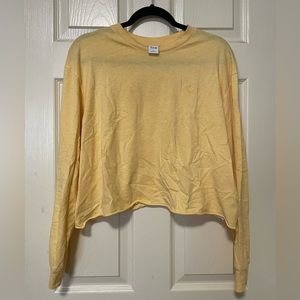 Tna Aritzia Cropped Long Sleeve Basic Tee